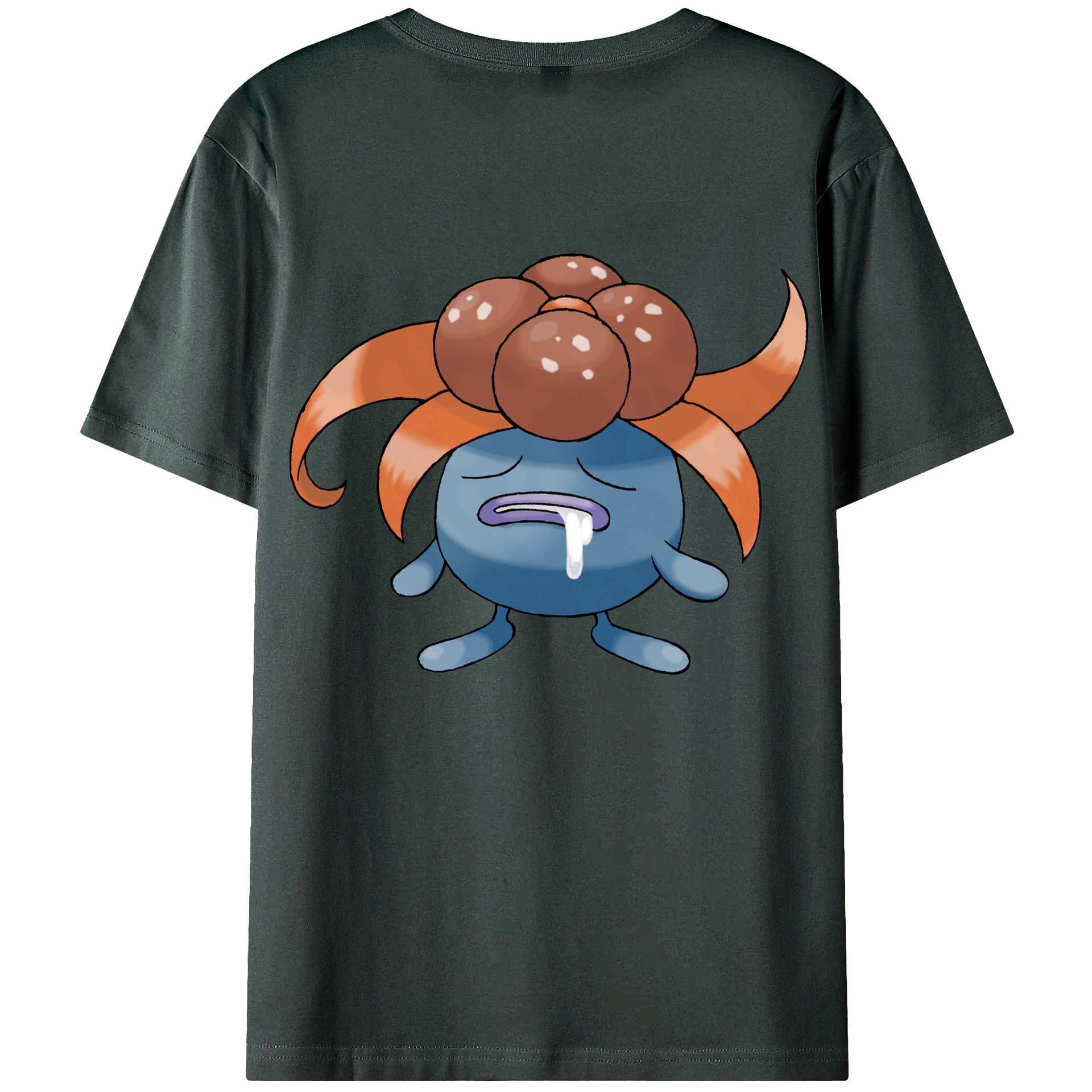（画像用） ポケットモンスター Pokémon 綿100％ メンズ半袖Tシャツ（バックプリント） 通気性